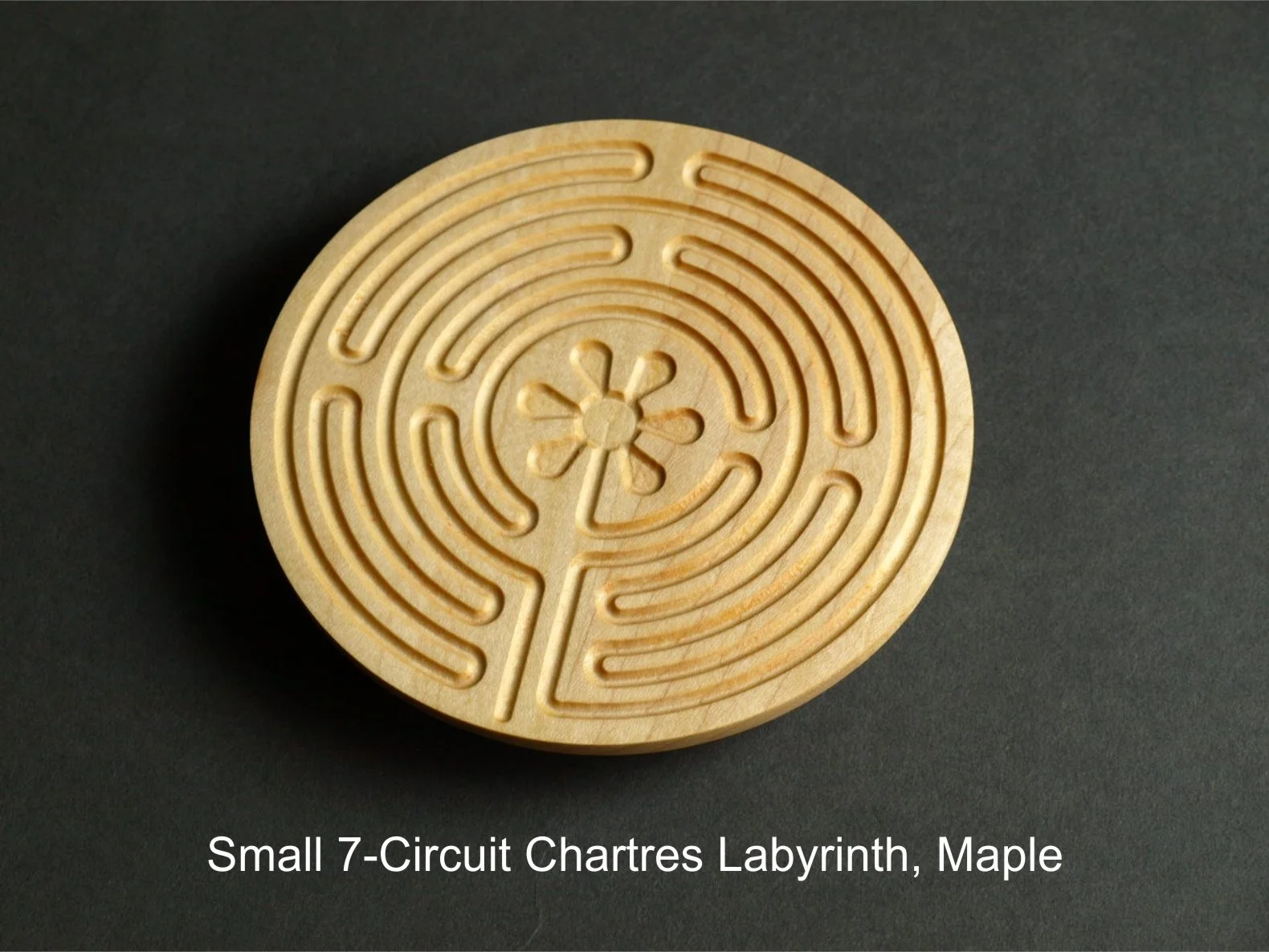 7-Circuit Chartres Finger Labyrinth, Maple — Watson Studios: Brian